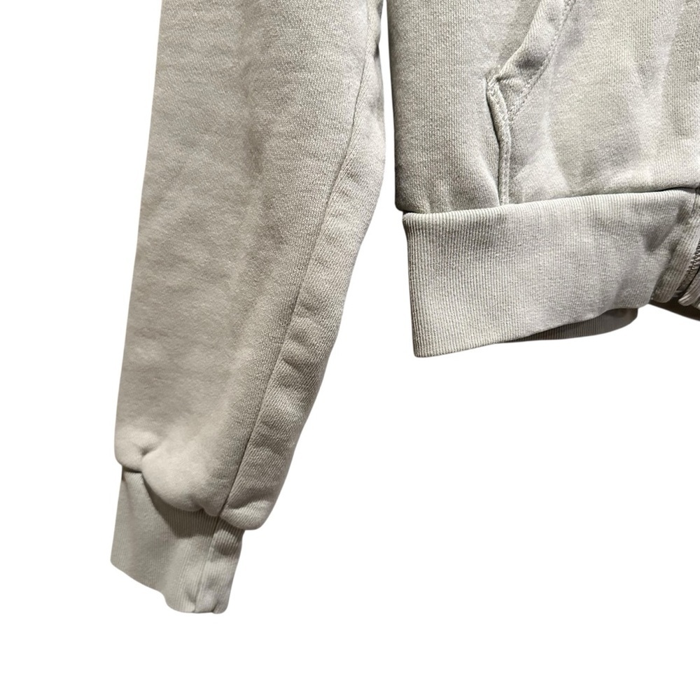 John Galt Brandy Melville Cropped Full Zip Sweatshirt Hoodie Fits XS Light Green - Picture 2 of 9